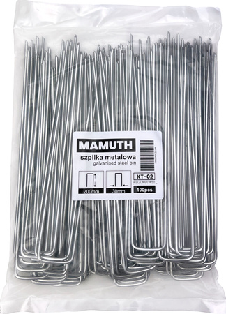 Metal U-pin 20cm 100pcs MAMUTH