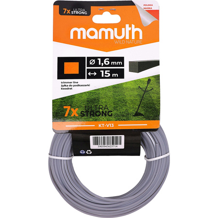 Řezací šňůra 1,6 mm 15 m QUADRATIC KT-V13 MAMUTH