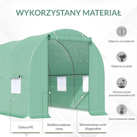 Fóliový tunel 4x2x2m 8m2