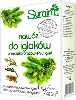 Hnojivo proti hnědnutí jehličnanů 1kg Sumin