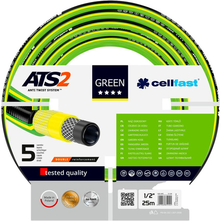 Wąż ogrodowy GREEN ATS2 1/2" 25m Cellfast