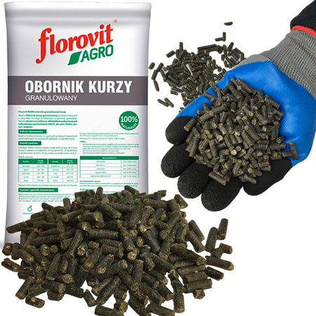 Granulovaný kuřecí hnůj 40L 25kg Florovit