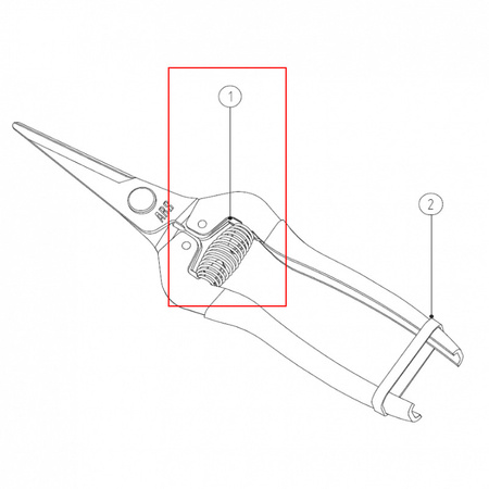 Arc pentru foarfece de grădină seria 300, 310 SP-23 ARS