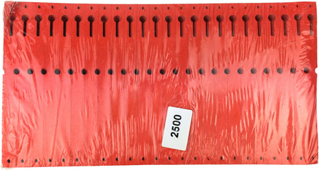 Tyvek etikety 17x220mm skládané 2500ks červené