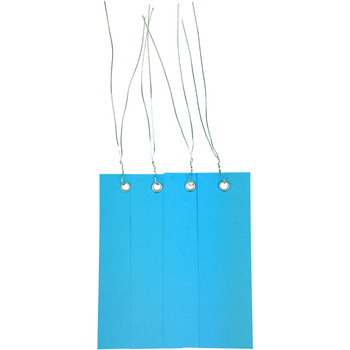 Závěsné etikety s drátkem 30x100mm modré 250ks