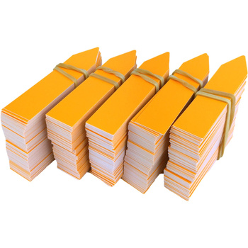 Etichete PVC Plug-in 16x120mm Portocaliu 100pcs