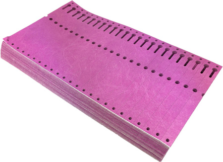 Etykiety Tyvek 12,7x160mm Plis 2500szt Fioletowe