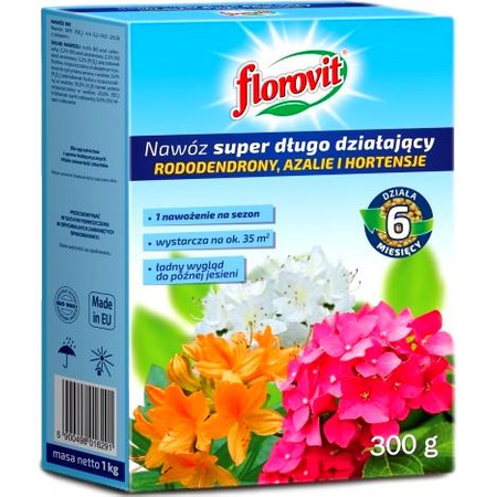 Hnojivo pro rododendrony, azalky a hortenzie 300g Florovit