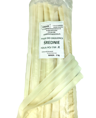 Kalandrované fólie K medium 30 cm x 15 mm | cca 1 kg. 1250ks