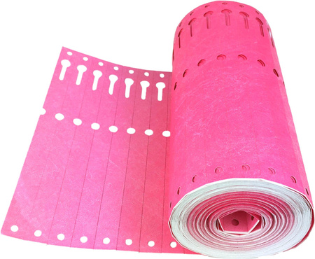Tyvek etikety 12,7x160mm role 1000ks růžová