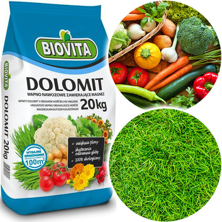 Îngrășământ cu calciu și magneziu DOLOMIT 20kg Biovita