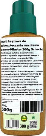 Hnědá mast na ochranu ran stromů Baum-Pflaster 300g Schacht