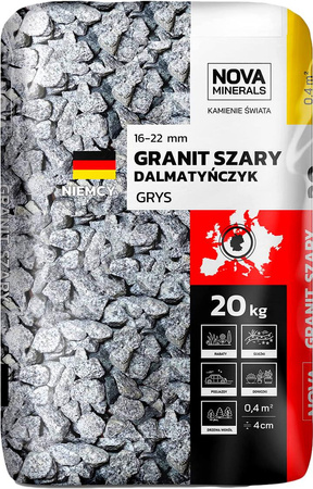 Grys Szary DALMATYŃCZYK (16-22mm) Nova Minerals