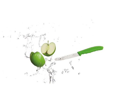 Cuțit verde cu lamă zimțată Victorinox