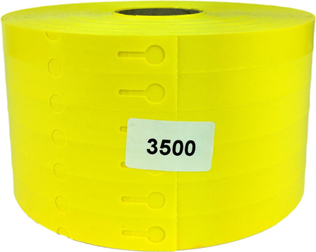 Etichete cu buclă TT 17x200mm 3500pcs 6r Galben