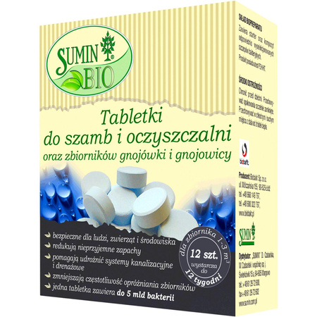 Biopreparát do septiků tablety 6ks Sumin