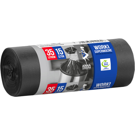 Pytle na odpadky SUPERMOCNE 35L 15ks Anna Zaradna