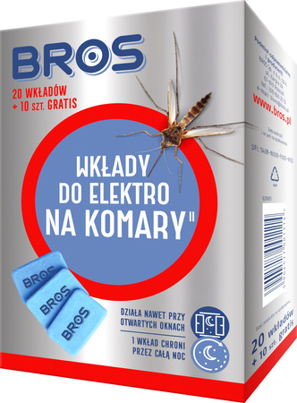 Wkłady do elektro na komary 20szt Bros