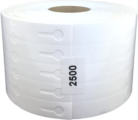 Smyčkové etikety TT 20x200mm 2500ks 5r White