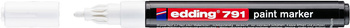 Olejový popisovač 791 1-2mm bílý EDDING