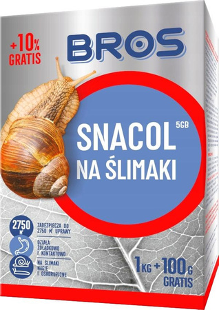 Środek na ślimaki SNACOL 3GB 1kg+100g Karton Bros