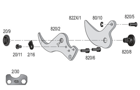 Przeciwostrze FELCO XPRO 820/822