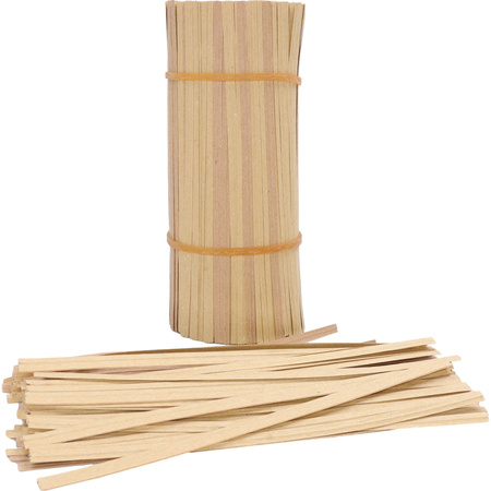 Drut do wiązania w otoczce papierowej 20cm 1000szt PŁASKI