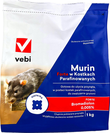 Murin Forte w kostkach parafinowanych 1kg Vebi