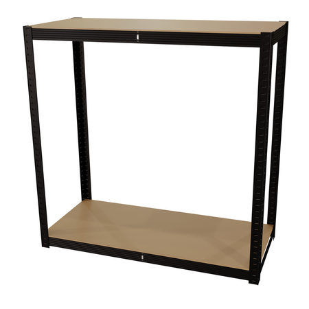 Kovový regál BLACK pětipolicový 150x75x35cm RK-07 MAMUTH