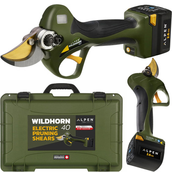 Set pruner electric fără fir 2 baterii WILDHORN 40 ALPEN