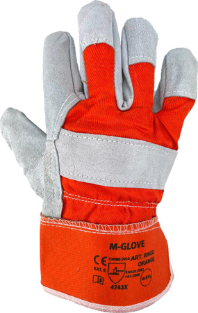 RINGO ORANGE mănuși de protecție din piele crăpată 4243X