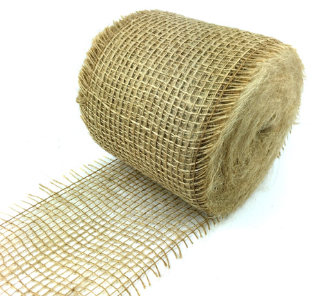 Natürliche Jute Gaze Rolle 10cm 25m