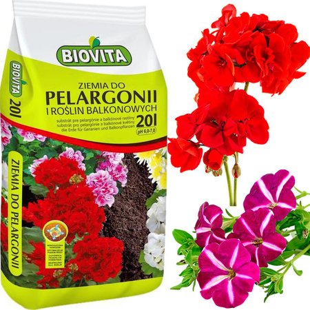 Sol pentru gerani și plante de balcon 20L Biovita