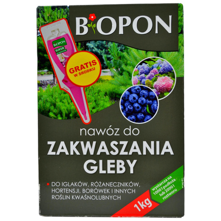 Nawóz do zakwaszania gleby 1kg Biopon