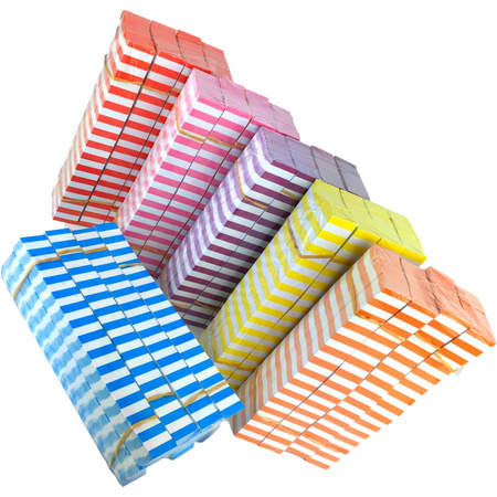 Etykiety choinkowe PVC 25x220mm 250szt RóżowePaski