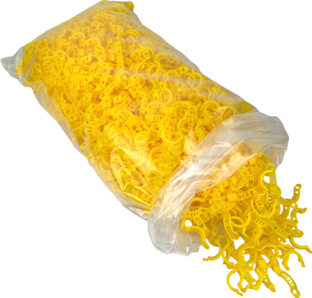 Klip na rajčata a význam ŽLUTÝ 1000ks