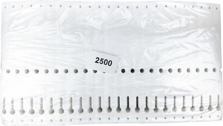 Etykiety Tyvek 25,4x220mm Plis 2500szt Białe