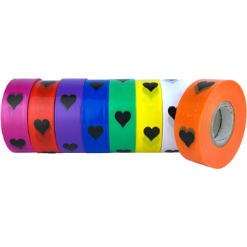 Banda HEART pentru marcarea plantelor 25mm x 100m Albastru