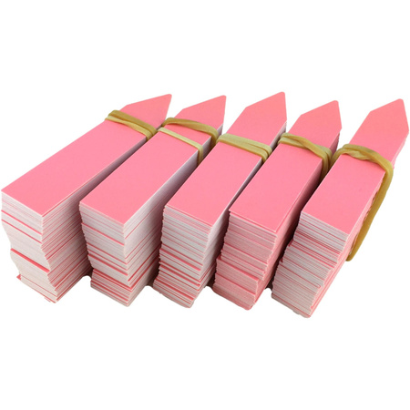 PVC zásuvné štítky 16x120mm růžové 100ks