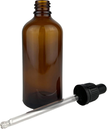 Butelka szklana z pipetą 100ml