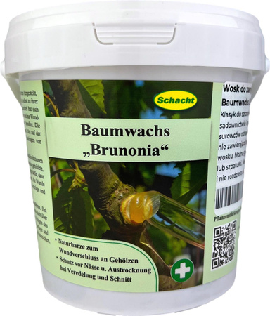 Wosk do zamykania ran drzew Baumwachs BRUNONIA 1kg Schacht