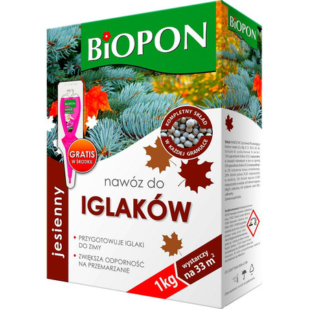 Nawóz jesienny do iglaków 1kg Biopon