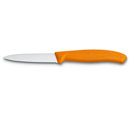 Nóż ostrze ząbkowane 8cm pomarańczowy Victorinox