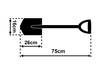 Saperka z metalowym trzonkiem DP VR-7409 Verkatto