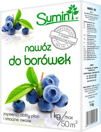 Hnojivo na borůvky 1kg Sumin