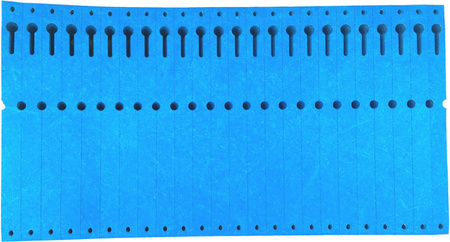 Etykiety Tyvek 12,7x160mm Plis 2500szt Niebieskie