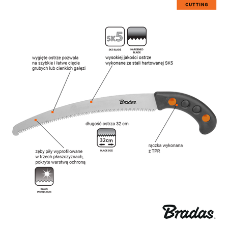 Pila s pouzdrem V-SERIES-P GRIDE- čepel 320mm KT-V1404K Bradas