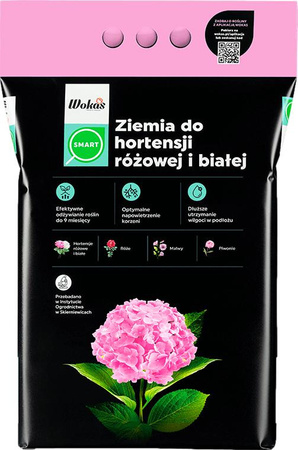Ziemia do hortensji różowej i białej 20L Wokas