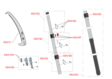 Lamă de ferăstrău de schimb FELCO 684/3