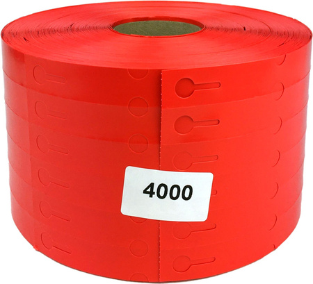 Etichete cu buclă TT 17x160mm 4000pcs 6r Roșu